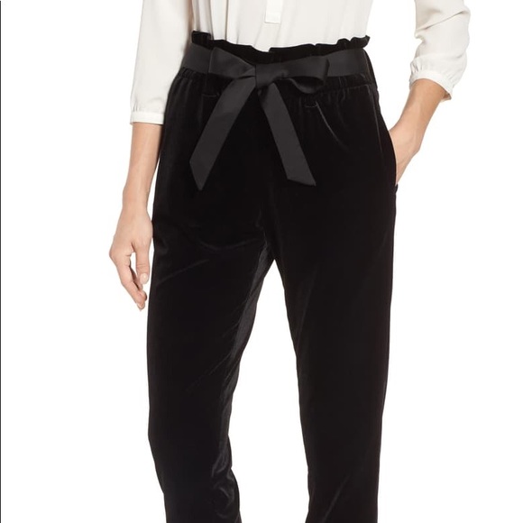 halogen velvet pants